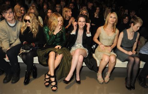 burberry front row fashion week 2009|Burberry Sets the Gold Standard .